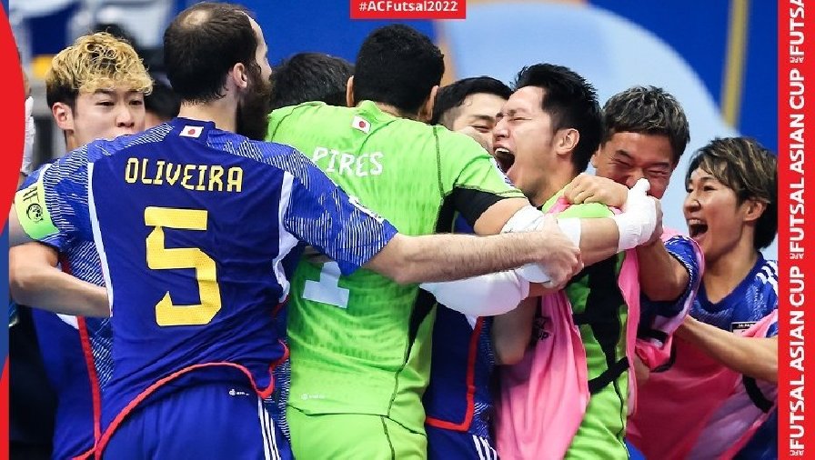 Indonesia mất bàn thắng giây cuối, thua ngược Nhật Bản 2-3 tại tứ kết giải Futsal châu Á 2022