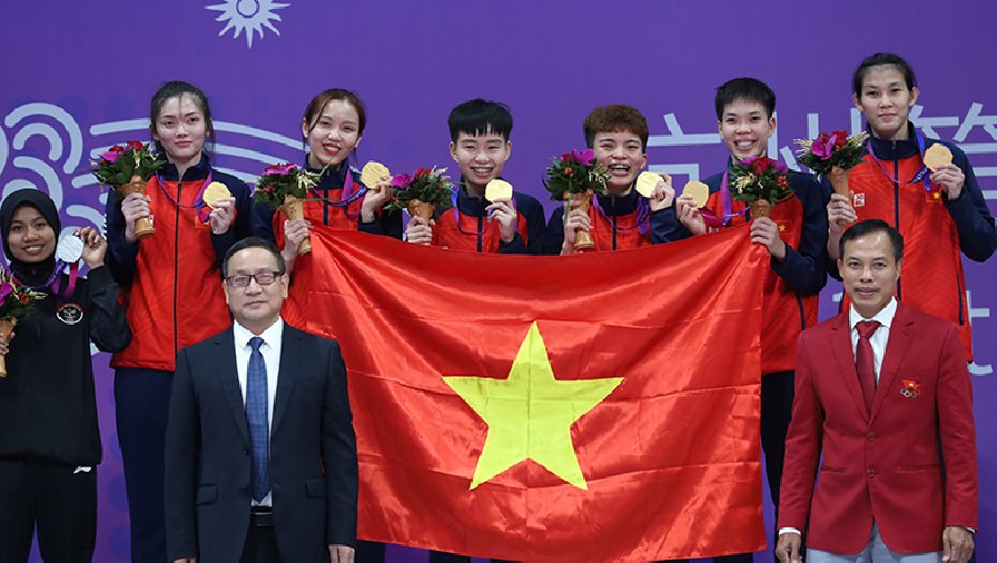 Cầu mây nữ Việt Nam vô địch ASIAD 19 với đội hình có đại diện 3 miền Bắc Trung Nam