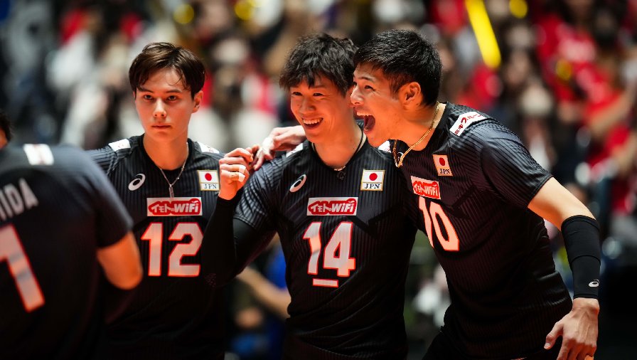 Tuyển bóng chuyền nam Nhật Bản 'đè bẹp' đối thủ châu Âu ở vòng loại Olympic Paris 2024