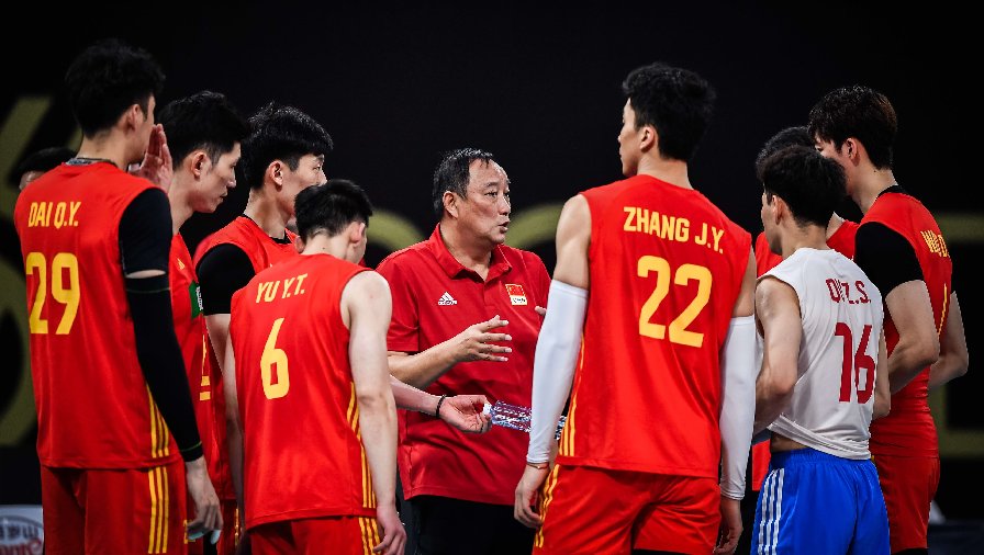Tuyển bóng chuyền nam Trung Quốc tiếp tục thua trắng ở Vòng loại Olympic Paris 2024