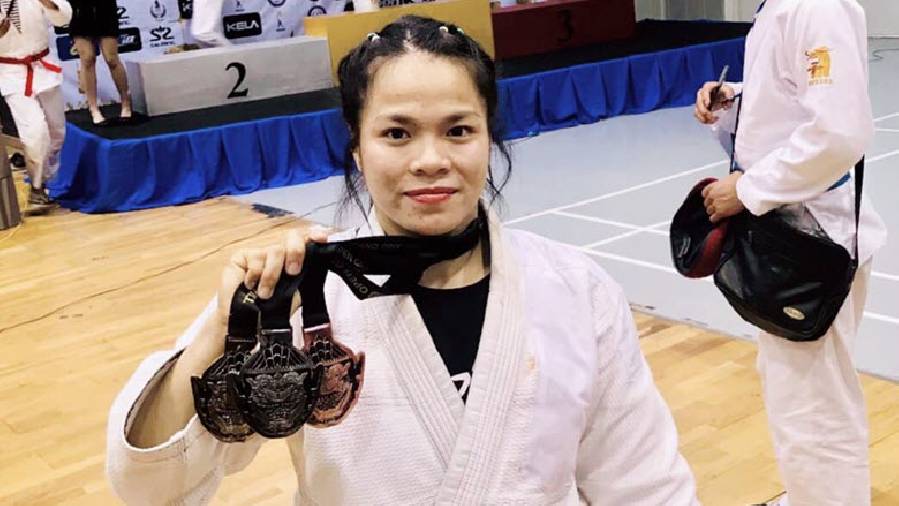 Dương Thị Thanh Minh đã chơi Jiu Jitsu trong bao nhiêu năm?