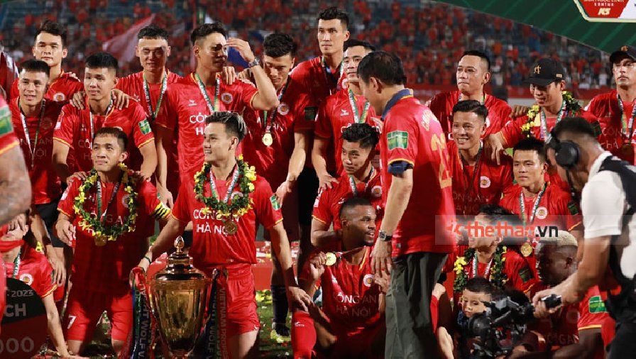Thực hư cầu thủ Công an Hà Nội chưa được thưởng tiền vô địch V.League 2023