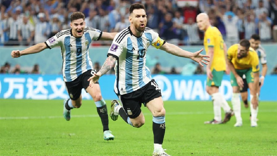Kết quả bóng đá Argentina vs Australia: Messi vượt Maradona, xứ Tango hoan ca
