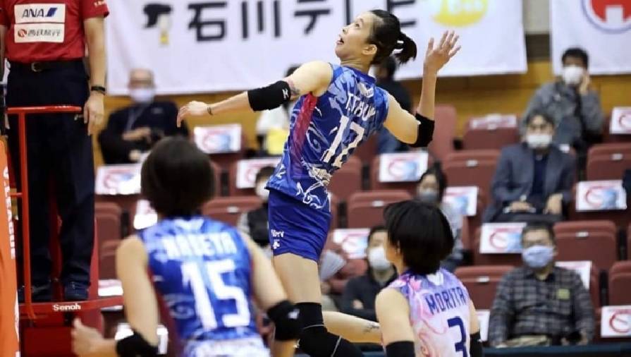 Giải bóng chuyền VĐQG Nhật Bản liên tục bị hoãn, Thanh Thuý kịp về đánh SEA Games 31 hay không?