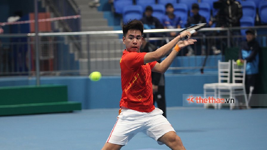 Đắc Tiến thua chóng vánh Rungkat, ĐT quần vợt Việt Nam lỡ cơ hội lên nhóm II thế giới Davis Cup