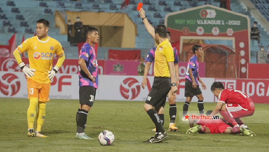 CLB Sài Gòn nhận thẻ đỏ đầu tiên của V.League 2022