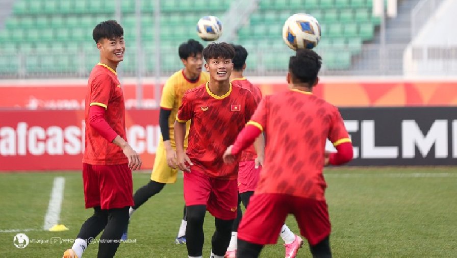 U20 Việt Nam tích cực chuẩn bị, đá hết mình với U20 Iran để vào tứ kết