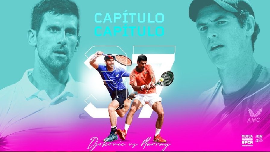 Nhận định tennis Djokovic vs Murray - Vòng 3 Madrid Open, 17h00 ngày 5/5