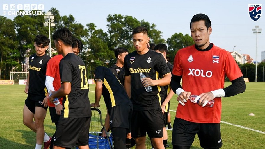 U23 Thái Lan chỉ có 16 cầu thủ trong buổi tập đầu tiên tại Việt Nam