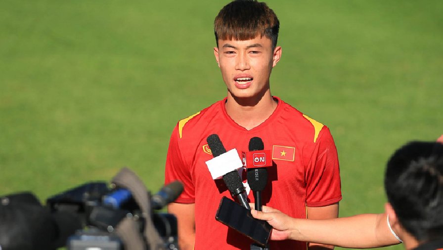 Em út U23 Việt Nam: Tôi háo hức đối đầu với Lee Kang In của Hàn Quốc