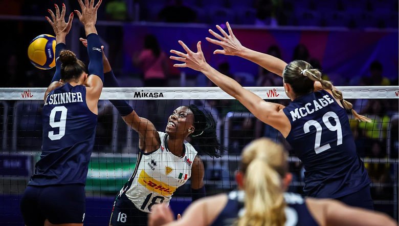 'Quái vật bóng chuyền' khiến Mỹ thua thảm ở Volleyball Nations League 2025