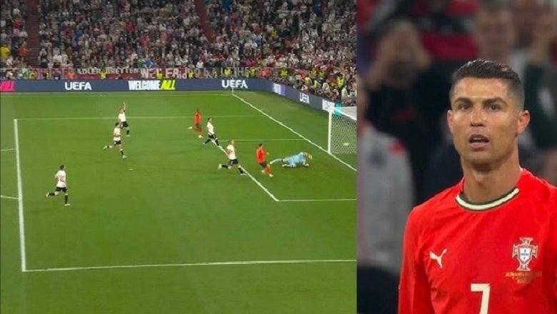 Ronaldo bị tố việt vị trong tình huống ghi bàn giúp Bồ Đào Nha loại Đức ở Nations League
