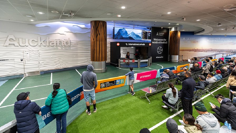 New Zealand biến phi trường Auckland thành… sân vận động để chào đón World Cup nữ 2023