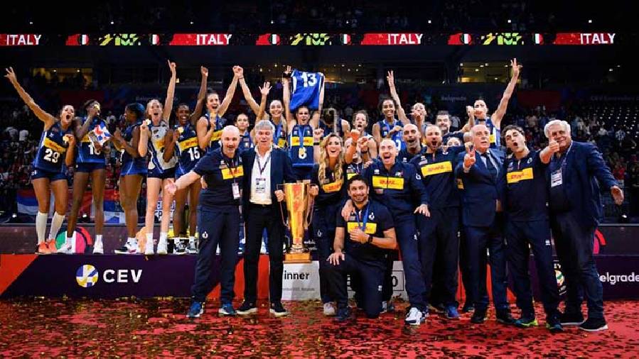 Giải bóng chuyền nữ vô địch châu Âu 2021: Vượt ải Serbia, Italia lần thứ 3 vô địch châu Âu