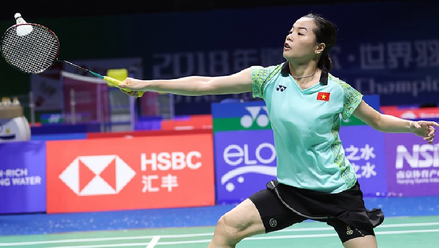 Thùy Linh chưa thắng set nào trước đối thủ ở vòng 2 Trung Quốc Mở rộng