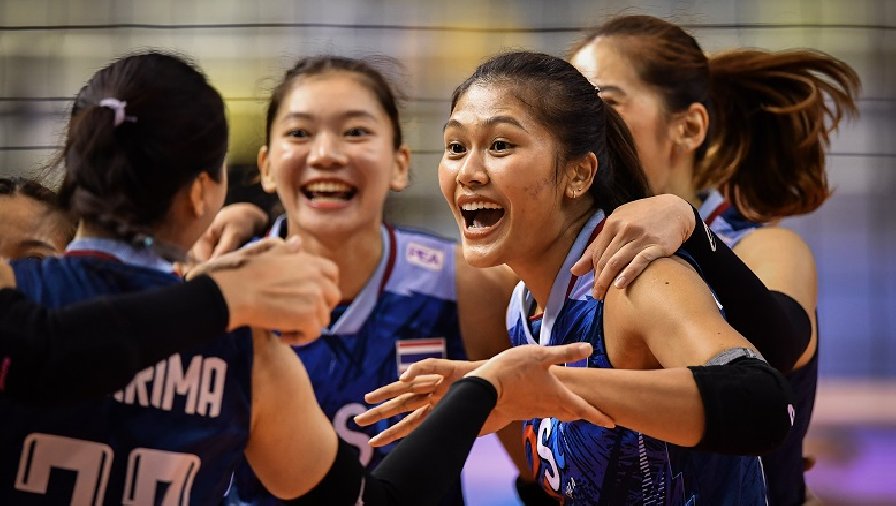 Tuyển bóng chuyền nữ Thái Lan ngược dòng đẳng cấp trước Nhật Bản, giành vé vào chung kết giải Vô địch châu Á 2023