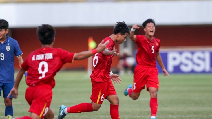 Kết quả bóng đá U17 Việt Nam vs U17 Đài Bắc Trung Hoa, 19h00 ngày 5/10