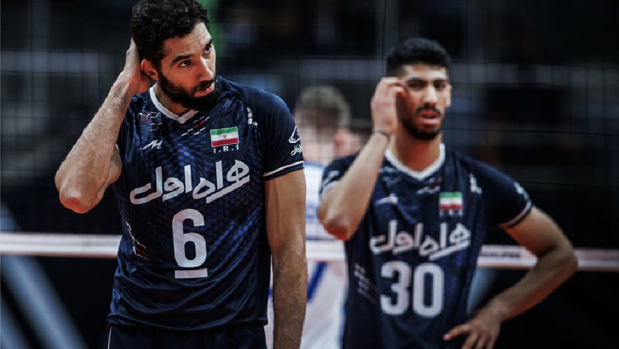 Nối dài chuỗi thất bại, bóng chuyền nam Iran sắp hết cửa dự Olympic Paris 2024