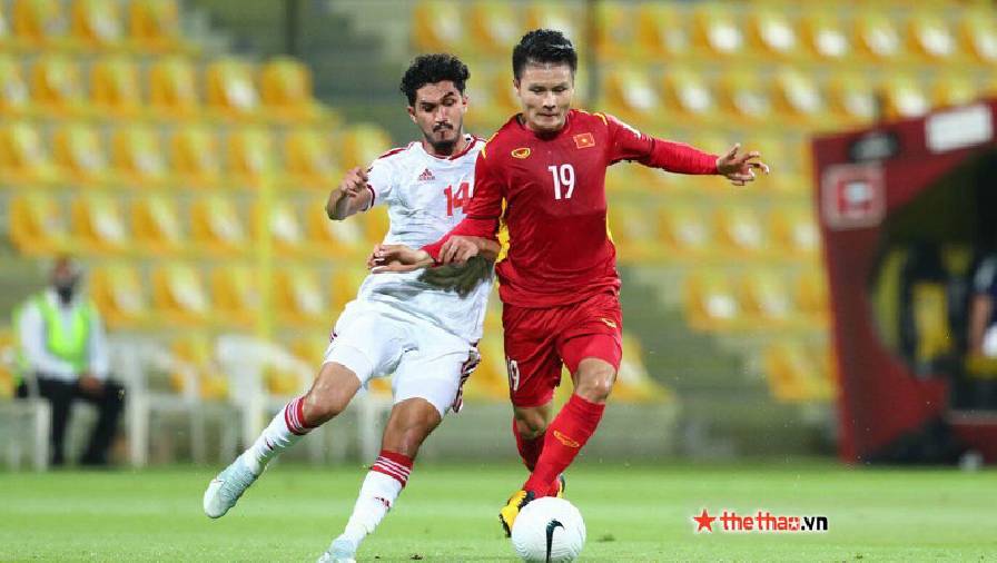 Quang Hải ghi bàn ở trận đấu đối kháng của ĐT Việt Nam trên sân Mỹ Đình