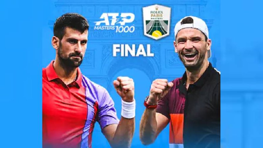 Kết quả tennis ngày 5/11: Djokovic và Dimitrov vào chung kết Paris Masters