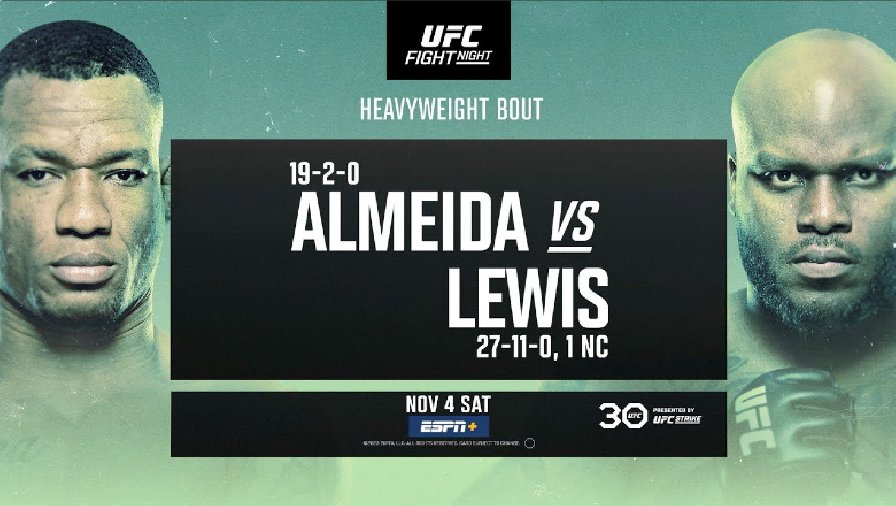 Nhận định, dự đoán kết quả UFC Fight Night: Almeida vs Lewis