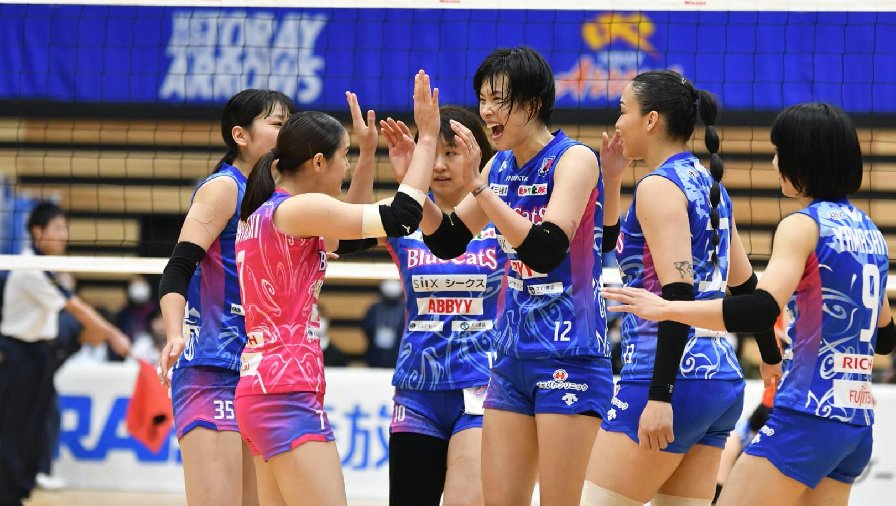 Thanh Thuý vụt sáng giúp đội nhà thắng sốc ở giải bóng chuyền Vô địch quốc gia Nhật Bản