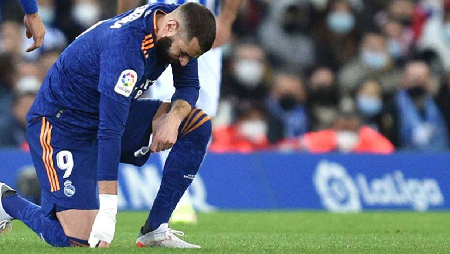 Benzema đau cơ đùi, nguy cơ vắng mặt ở 2 trận gặp Inter và Atletico