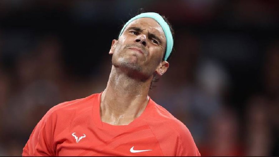 Nadal thua ngược Thompson, bị loại khỏi Brisbane International 2024