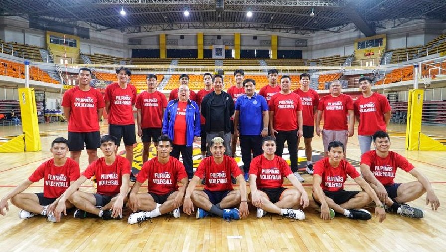 Bóng chuyền nam Philippines tập huấn nước ngoài cho SEA Games 32 sau loạt ồn ào