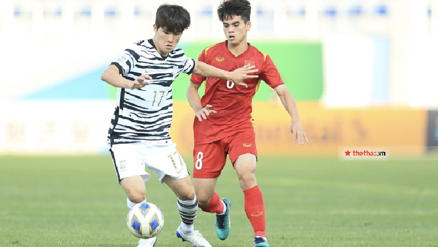 Cầu thủ U23 Hàn Quốc khó 'nuốt trôi' tấm thẻ đỏ và trận hòa trước U23 Việt Nam