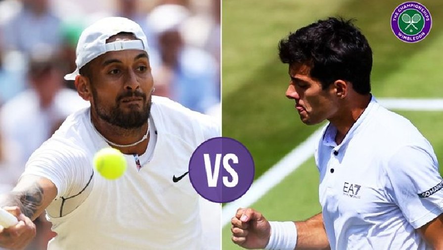 Trực tiếp tennis Kyrgios vs Garin, Tứ kết Wimbledon - 21h25 ngày 6/7