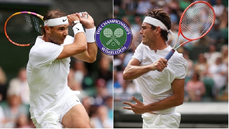 Trực tiếp tennis Nadal vs Fritz, Tứ kết Wimbledon - 21h00 ngày 6/7