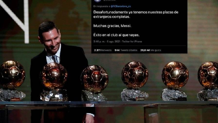 CLB Mexico chơi trội, tuyên bố 'không thèm' chiêu mộ Messi