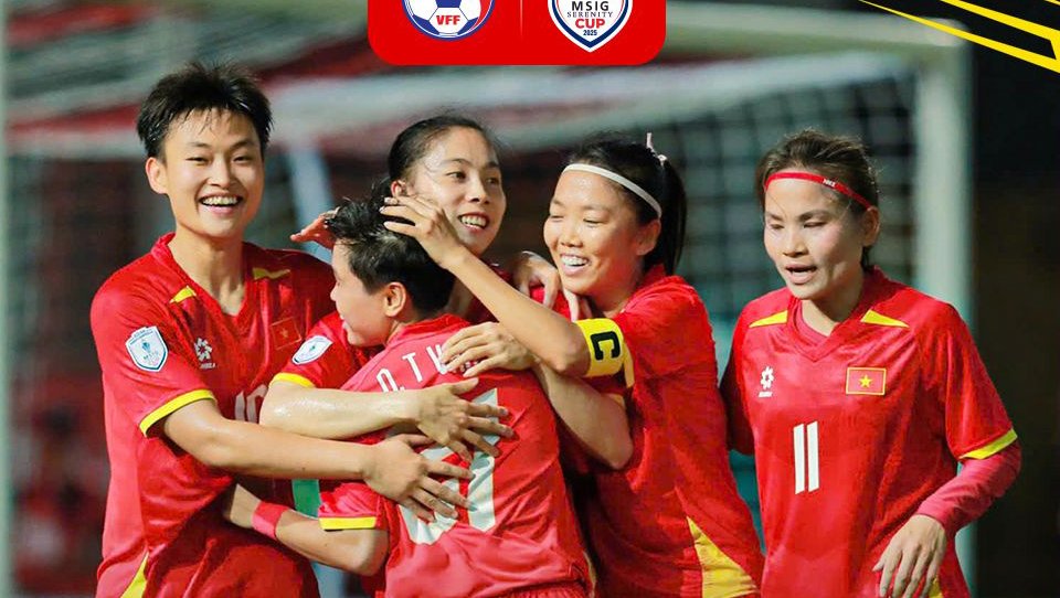 Nữ Việt Nam dội mưa gôn vào lưới Campuchia, cùng Thái Lan đua tranh ngôi đầu bảng A