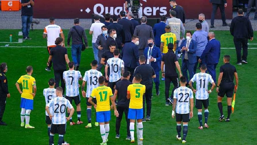 Toàn cảnh trận đấu thảm họa giữa Brazil và Argentina: 4 cầu thủ bị trục xuất, trận đấu bị hủy sau chưa đầy 10 phút