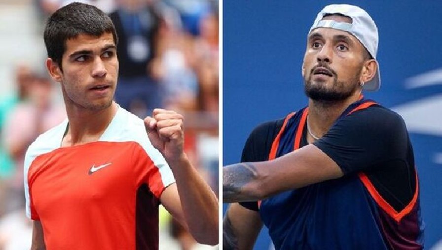 Lịch thi đấu tennis Tứ kết US Open 2022: Kyrgios vs Khachanov, Alcaraz vs Sinner