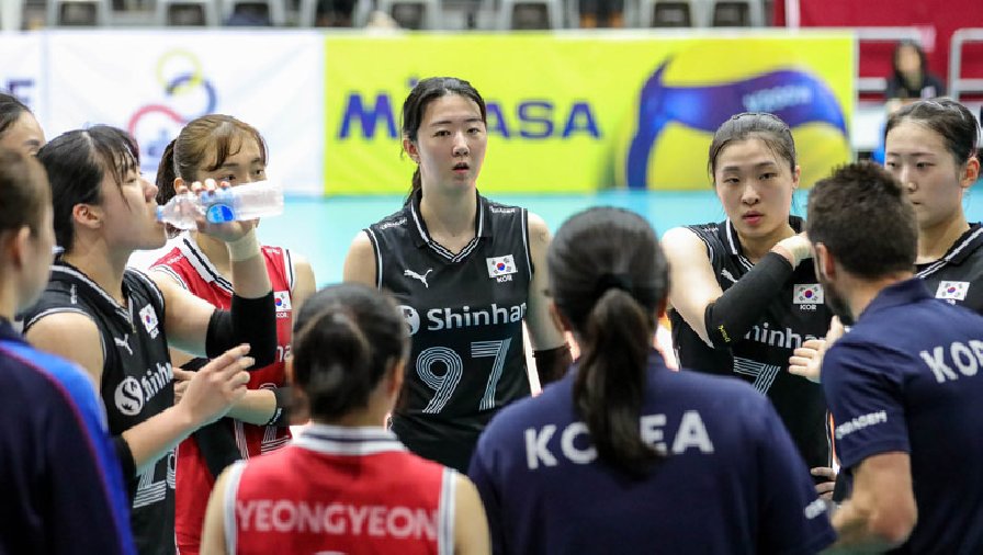 Tuyển bóng chuyền nữ Hàn Quốc thua sốc, kết thúc giải Vô địch châu Á 2023 bằng vị trí thảm hại