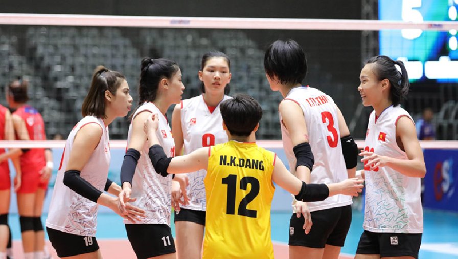 Tuyển bóng chuyền nữ Việt Nam 'lên đồng', thua tiếc nuối Nhật Bản ở giải Vô địch châu Á 2023
