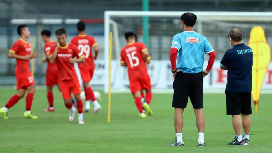 Văn Đạt ghi bàn trong trận đấu nội bộ của U22 Việt Nam