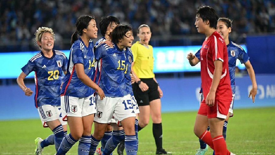 Bóng đá nữ Nhật Bản hủy diệt Triều Tiên, giành HCV ASIAD 19 bằng đội hình dự bị