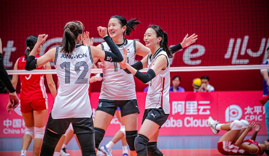 Tuyển bóng chuyền nữ Hàn Quốc thắng dễ Kazakhstan, hẹn Triều Tiên trận cuối của ASIAD 19