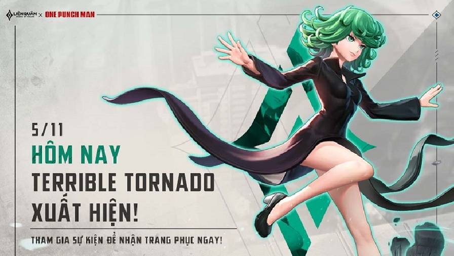 Liên Quân Mobile: Trang phục hợp tác One Punch Man - Krixi ‘Tatsumaki’ Terible Tornado ra mắt