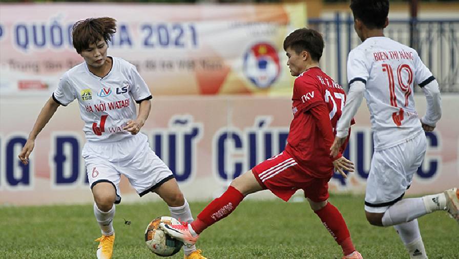 Trận chung kết, tranh hạng 3 Cúp Quốc gia nữ 2021 diễn ra giữa trưa được 2 đội đồng ý