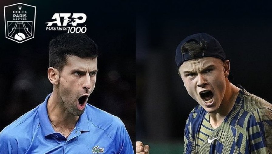 Lịch thi đấu tennis Chung kết Paris Masters 2022: Djokovic gặp Rune khi nào?