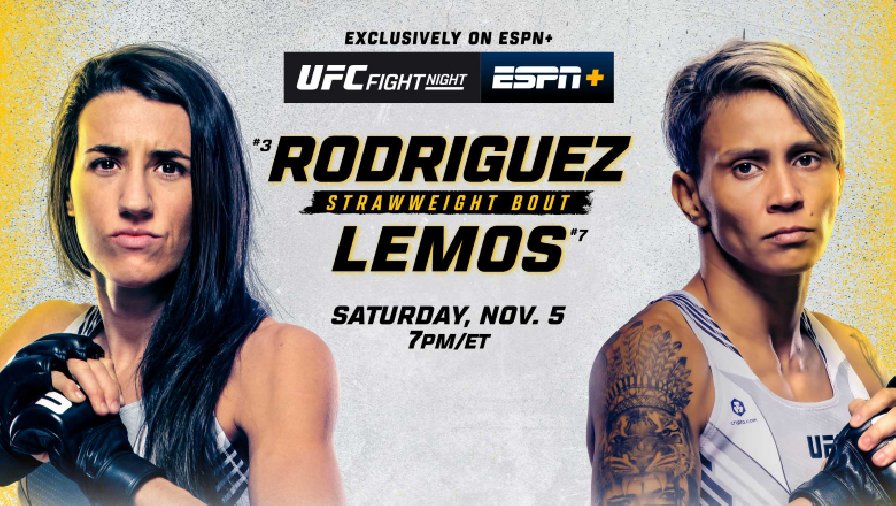 Lịch thi đấu UFC Fight Night: Rodriguez vs Lemos