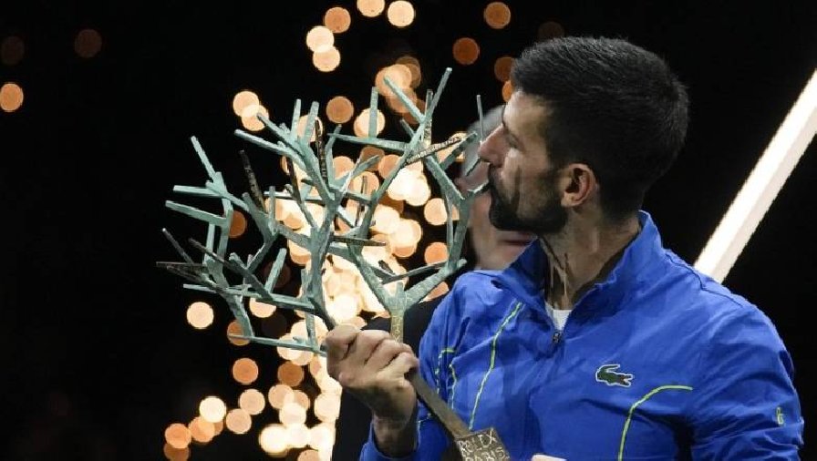 Kết quả tennis ngày 6/11: Djokovic đăng quang tại Paris Masters 2023