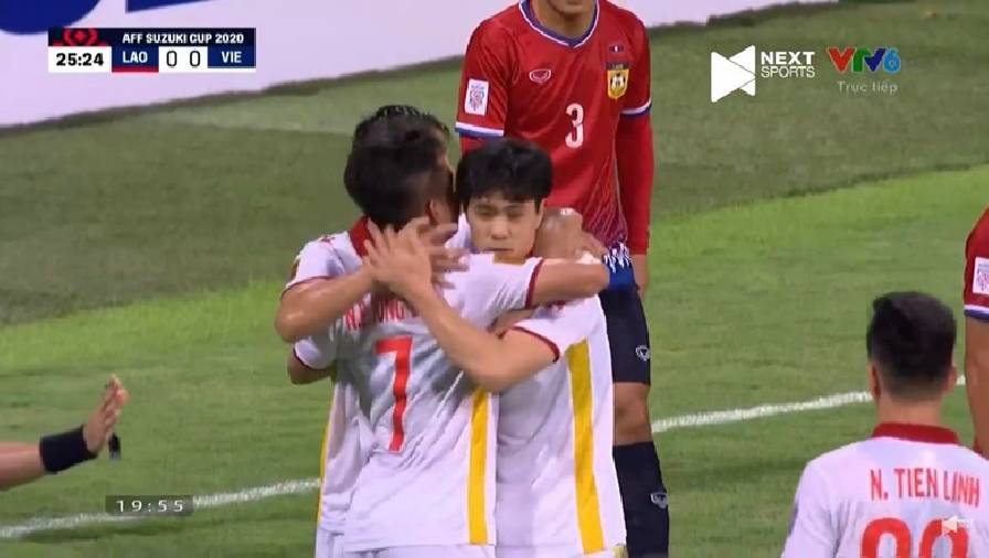 Công Phượng lại mở tỷ số trước Lào, điềm báo Việt Nam vô địch AFF Cup 2021?