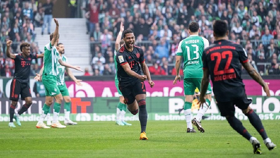 Kết quả bóng đá Werder Bremen vs Bayern Munich: Nhọc nhằn giữ đỉnh