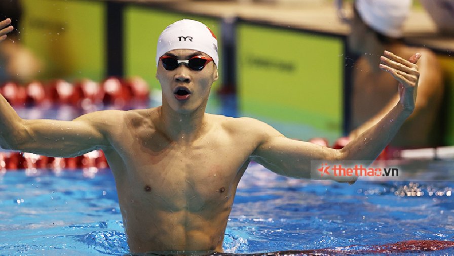 Phạm Thanh Bảo phá kỷ lục bơi ếch 100m nam SEA Games lần thứ 2 liên tiếp