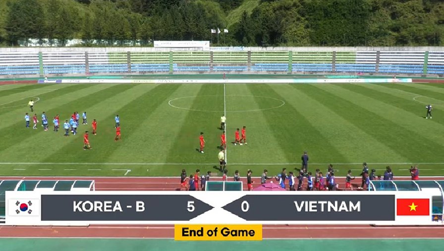 ĐT sinh viên Việt Nam thua Hàn Quốc B 0-5 ở giải châu Á